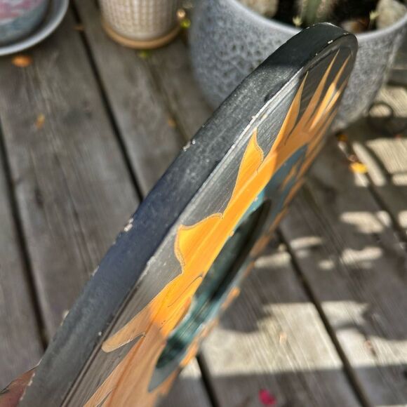 Vintage Handcrafted Sun and Moon Celestial Wall Mirror 13" - Picture 8 of 16